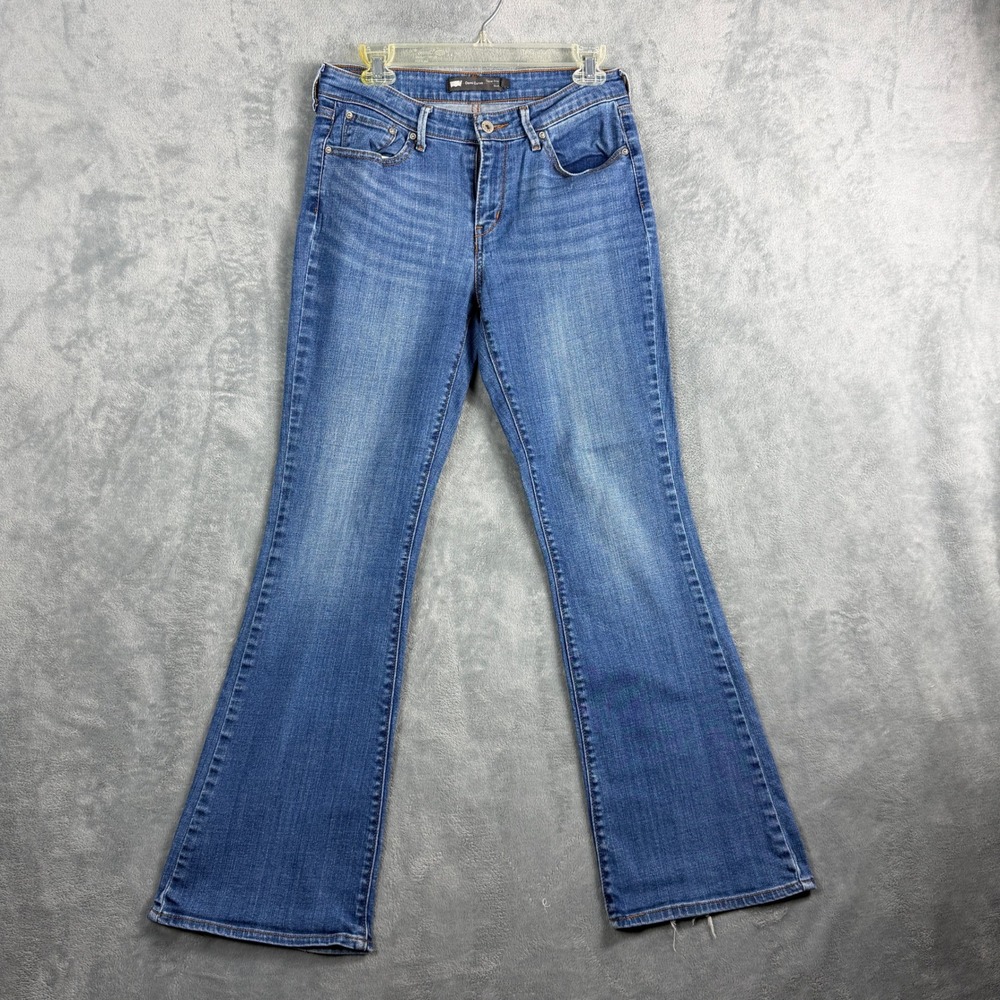 Levi's Womens 8/29 Blue Jeans Demi Curve Classic Rise Bootcut Boho Y2K Denim